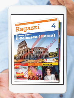 PDF časopis pro výuku italštiny Ragazzi B1 - B2, předplatné 2023-24