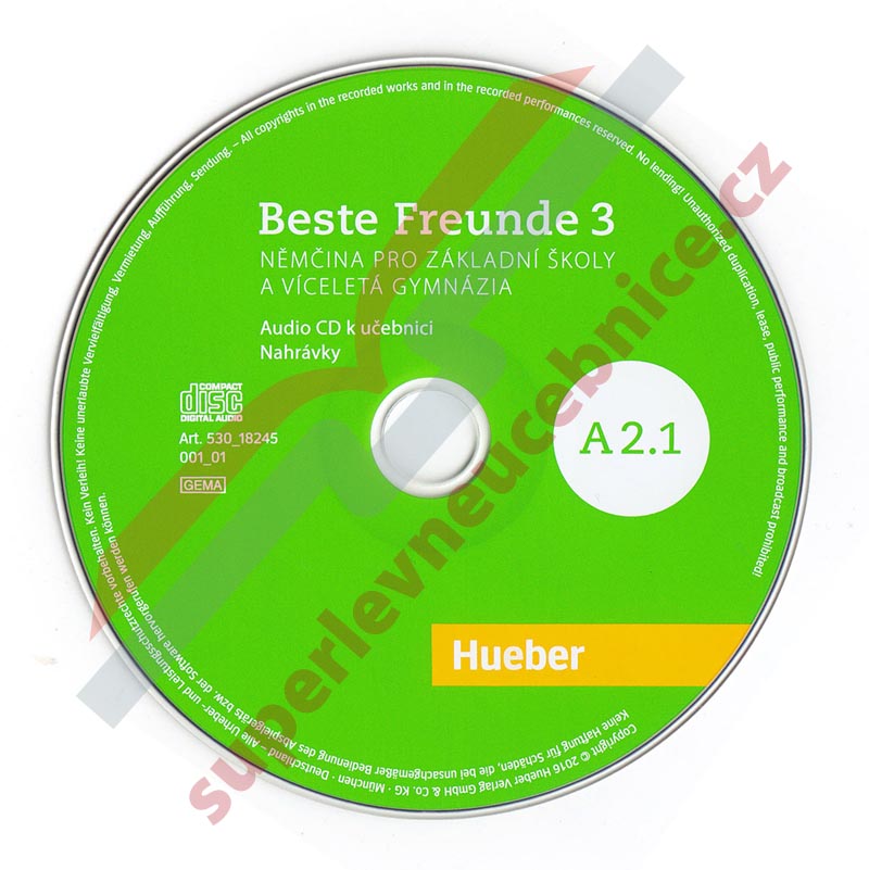 Beste Freunde A2.1 (CZ verze) - audio-CD k učebnici němčiny pro ZŠ