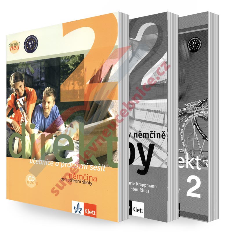 Direkt 2 CZ NEU A2/B1 - učebnice s pracovním sešitem + CD + přehled gramatiky