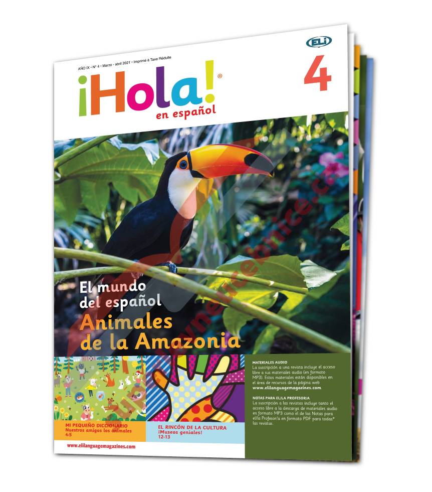 Tištěný časopis pro výuku španělštiny &#161;Hola! en espa&#241;ol A0, předplatné 2023-24