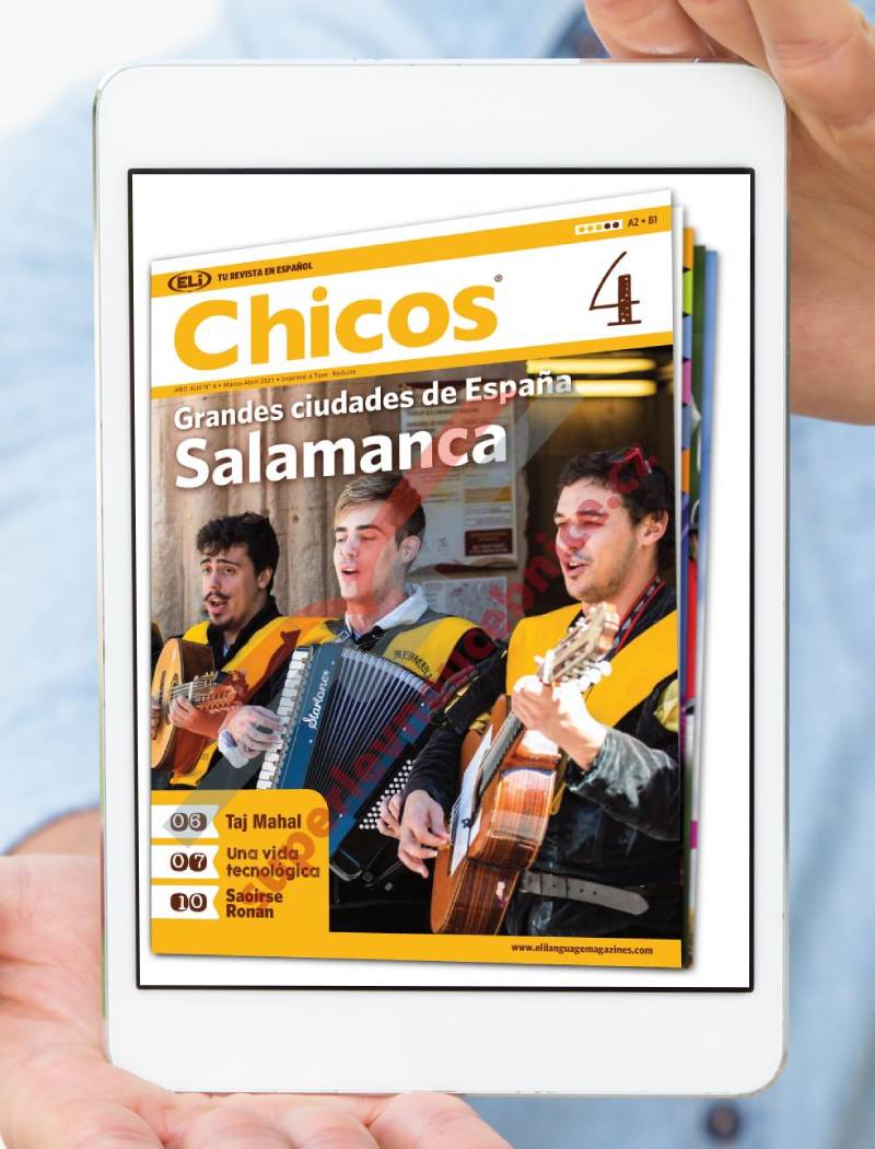 PDF časopis pro výuku španělštiny Chicos A2 - B1, předplatné 2021-22