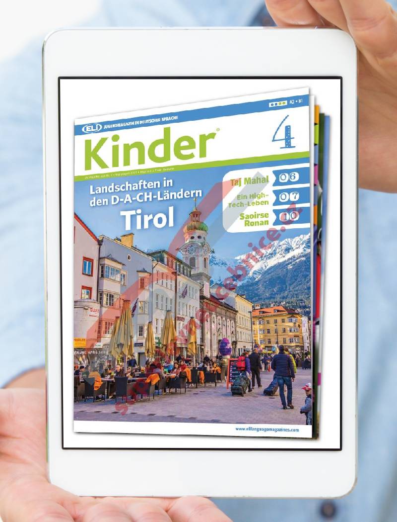 PDF časopis pro výuku němčiny Kinder A2 - B1, předplatné 2021-22