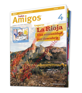 Tištěný časopis pro výuku španělštiny Todos Amigos B2 - C1, předplatné 2023-24