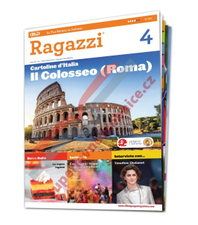 Tištěný časopis pro výuku italštiny Ragazzi B1 - B2, předplatné 2022-23