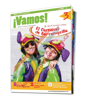 Tištěný časopis pro výuku španělštiny ¡Vamos! A1 - A2, předplatné 2021-22