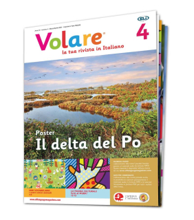 Tištěný časopis pro výuku italštiny Volare A0, předplatné 2023-24