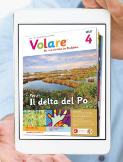 PDF časopis pro výuku italštiny Volare A0, předplatné 2023-24