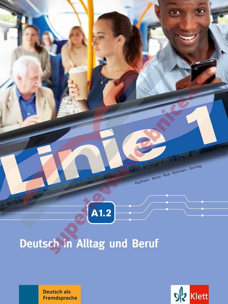 Linie 1 A1.2 - 2. půldíl učebnice a pracovního sešitu němčiny vč. DVD-ROMu